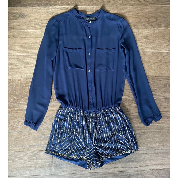 ZARA sequin short romper - Picture 2 of 6